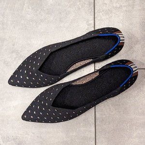 NEW Rothy's The Point Ivory Dot size 8.5